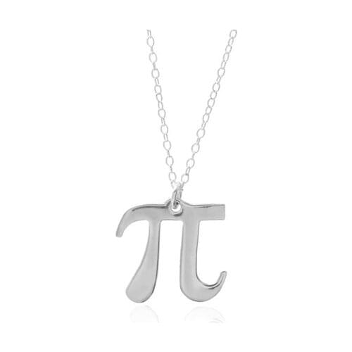 Math Pi 3.14 Symbol Number Necklace Science Teacher Student Geometry Initial Letter Digital Pai Infinite Infinity Necklaces