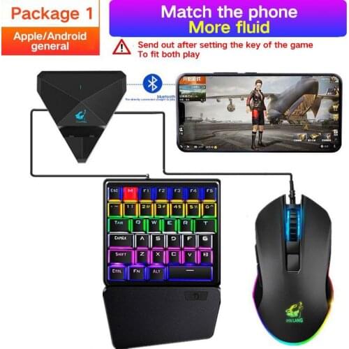 Mobile Gamepad Controller Gaming Keyboard Mouse Converter For Android Ios Phone To PC Bluetooth Adapter