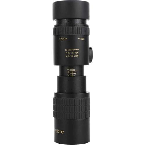 Monocular Mobile Phone Camera 10-30x30 High Magnification HD Night Vision Telescopic Zoom Monocular Mini Telescope