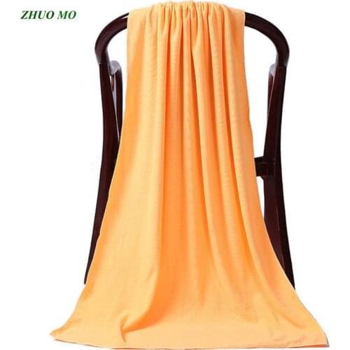 80*180cm Microfiber Plain Towel Quick-Drying Beach Towels Spring/Autumn Swimming Spa Home and beauty bed towels