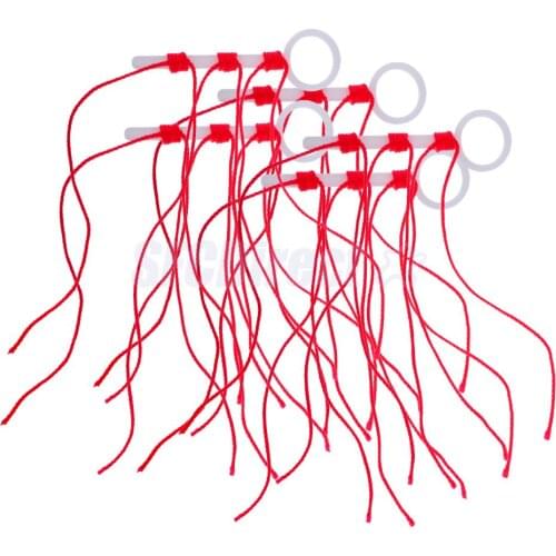 6 Pcs Slip Knot Looper Bobber Stops Durable Red Braided String Knots Fishing Accessories Tackle Tools for Rock Fishing S/L