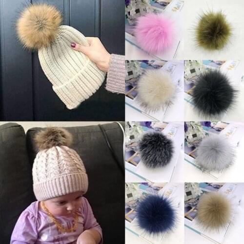 12cm Pompom Balls Handmade Large Hair Ball Imitation Fur Fluffy DIY Pom Poms Decoration Craft Kids Toys Soft Material