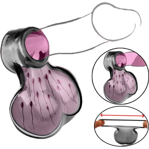 Silicone Penis Ball Stretcher BDSM Bondage Adult Games Delay Ejaculation Erection Sex Toys For Man Couples Eroticos Sex Products