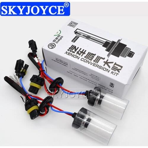 SKYJOYCE 1 Pair Cnlight H7 Xenon 35W Car Bulb H1 H3 H8 H11 D2H Auto Headlight Bulbs 4300K 5000K 6000K HB3 HB4 Xenon Lamp Light
