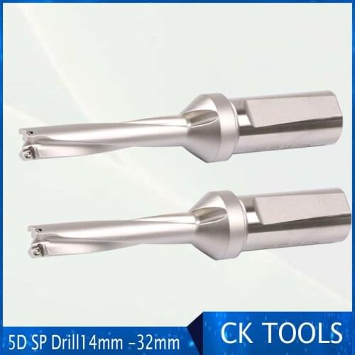 5D fast long diameter metal ZD05 14mm -32mm SP Drill Type For U Drilling Shallow Hole indexable indexable insert drills
