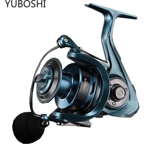 YUBOSHI New 5.2:1 /4.7:1 High Speed 1000-7000 Spinning Reel Max Drag 15.5kg Metal Spool Saltwater Freshwater fishing reels Pesca
