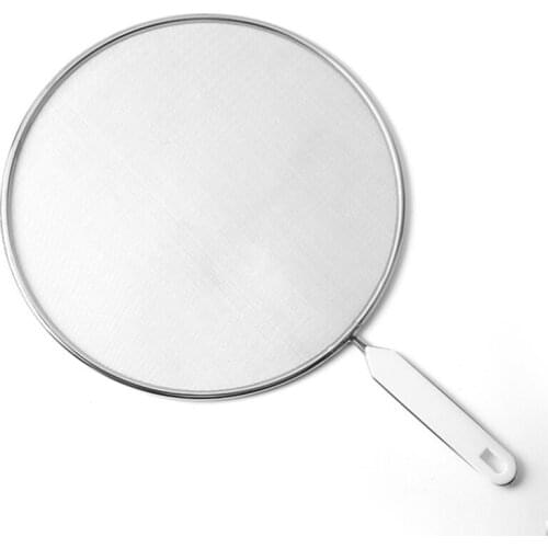 Splatter Shield, Stainless Steel Splatter Screen, Grease Guard for Frying Pan (11.75 Inch Diameter,1 PCS)