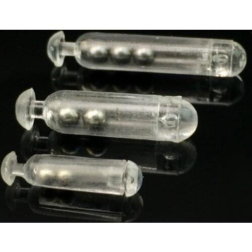 10pcs/lot fishing lure bait popper built-in metal ball White / Black Sound sticks baits fishing gear fishing tools accessories