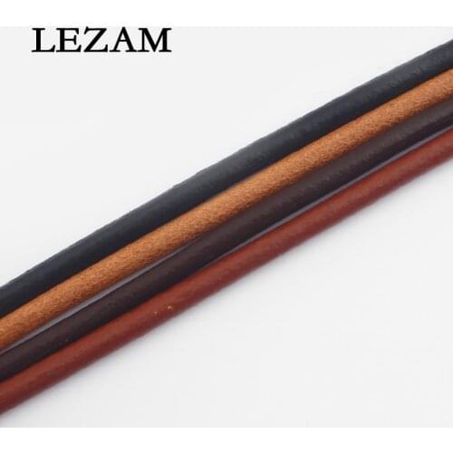 5meter 5mm Round Genuine Leather Cord For Necklace Bracelet Jewelry Making Rope Findings Accessories