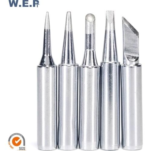 5 Pcs/Set Soldering Iron tips I/B/K/2.4D/3C Iron Head Series for Soldering Station