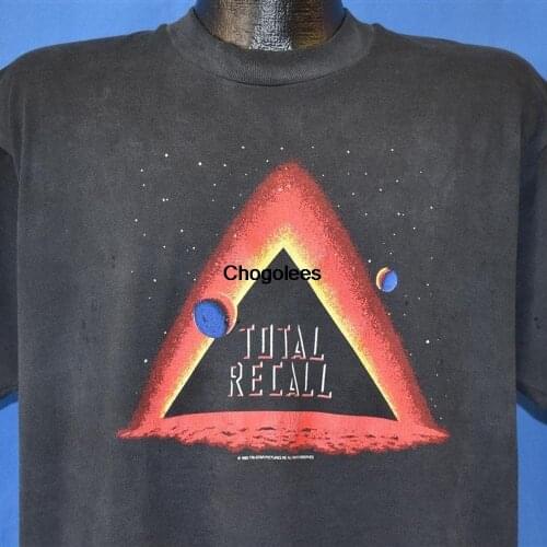 90s Total Recall 1990 Movie Distressed t shirt Large