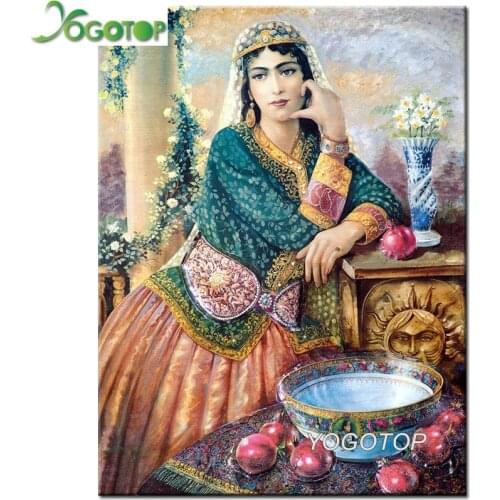 Russia woman Diamond Embroidery sale handcraft 5D DIY Diamond Painting Full Drill Square Rhinestone Mosaic Decor art YY1595