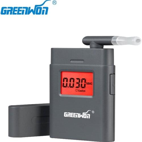 Prefessional Police Portable Breath Alcohol Analyzer Digital Breathalyzer Tester Body Alcoholicity Meter Alcohol Detector