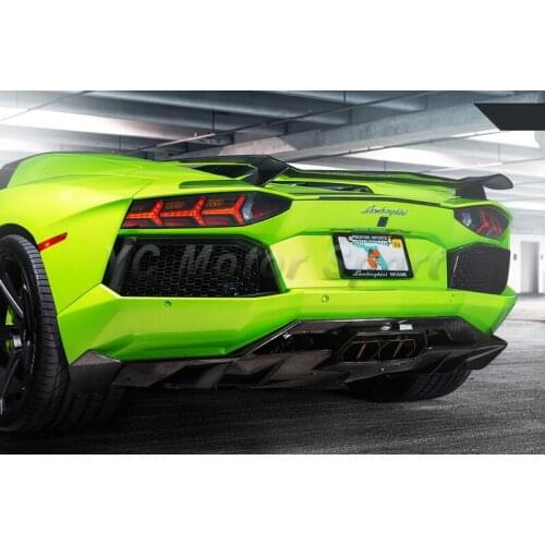 Car Accessories Dry Carbon Fiber Rear Diffuser Fit For 2011-2014 LP700-4 OEM Style Rear Diffuser