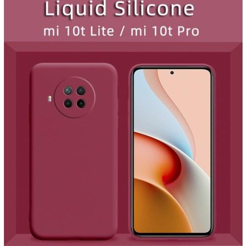 For Xiaomi mi 10T 10i Lite mi 10 t mi10t Pro Case Liquid Silicone Camera Protector Cover mi 10T 10i Lite mi 10 t 10 i mi10t Pro