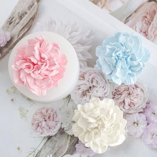 Carnation Rose Flower soap mold for soap Making silicone soap molds Aromatherapy plaster mold