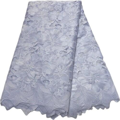 Hot Sale Wine Red High Quality Embroidery Cotton African Swiss Voile Fabric Lace All for Sewing Diy Wedding Dresses -N88204