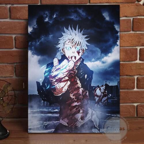 Canvas Anime Gojo Satoru Jujutsu Kaisen Pictures Home Decoration Paintings Poster HD Prints Wall Art Modular Living Room