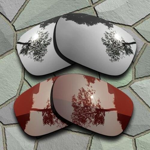 Chrome&Bronze Brown Sunglasses Polarized Replacement Lenses for Oakley Twoface