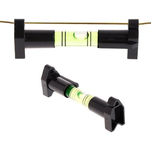 Pocket Line Hanging Level Brick Rope Cord Wire String Bubble Hanger Black