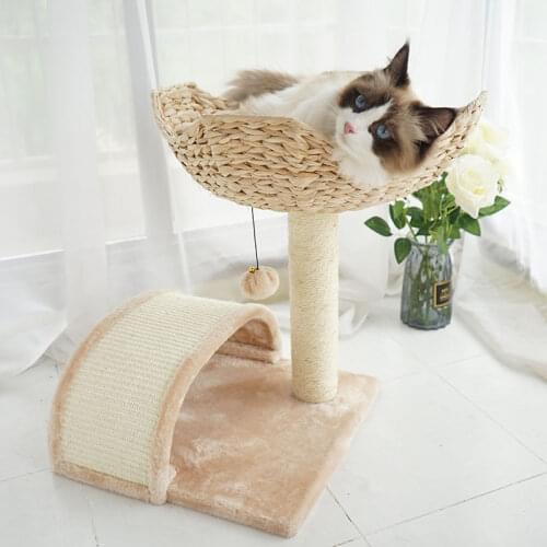 Cat Tree Cat Climbing Frame Cat Litter Cat Tree One Sisal Cat Scratching Board Grinder Small Cat Litter Villa Sun Flower Flower