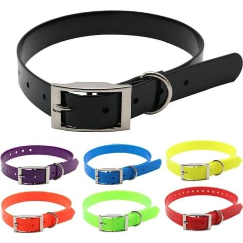 Fashion Pet Dog Collar Adjustable TPU+Nylon Dog Collars For Puppy Small Large Dogs Collar Training Outdoor Comfortable Necklace