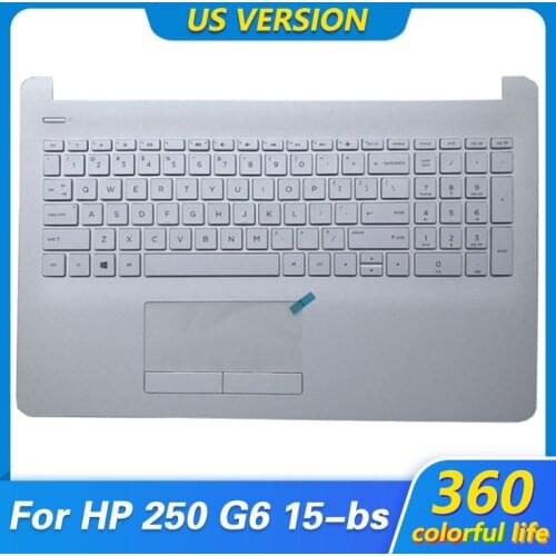 NEW Laptop Palmrest Upper Case keyboard Bezel For HP Pavilion 15-BS 15-BW 15T-BS 250 G6 255 G6 256 G6 White