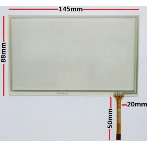 New 6 "soft screen is suitable for the car touch-screen resistance soft screen 145*88mm