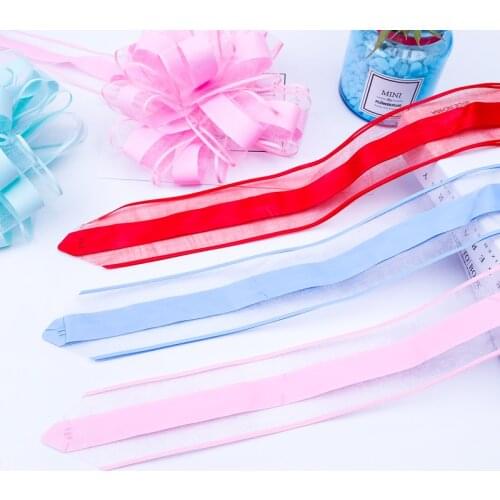 Extra large snow yarn Pull Bow ribbon for Gift Packing Party festive Wedding Car door handle Decoration20 PCS