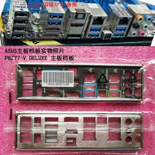 Original IO I/O Shield Back Plate BackPlate BackPlates Blende Bracket For ASUS P8Z77-V DELUXE