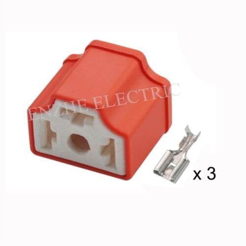 Lamp holder 7.8 Ceramic H4A-2A car female cable connector terminal 3 pin wire connector automotive Plug socket