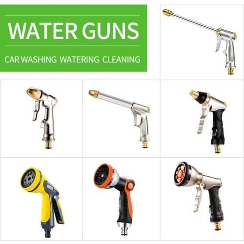 Portable High-pressure Water Gun For Cleaning Garden Watering Hose Car Wash Machine Nozzle Sprinkler Foam Water Gun Machine