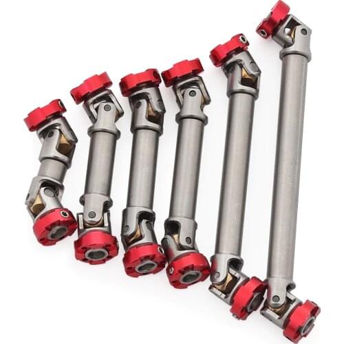 45-130mm Flange Stainless Steel Drive Shaft for 1/10 RC Crawler Car Traxxas TRX4 TRX6 Axial SCX10 D90 Tamiya Upgrade Piece