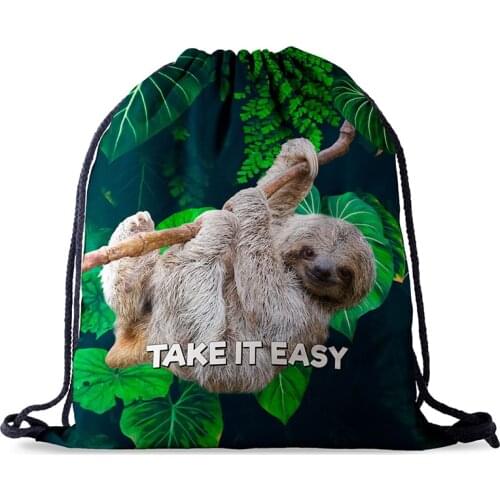 Backpack drawstring BAGS drawstring fashion 3D printing travel softback men bags UNISEX Womens shoulder bag knapsack Rainbow