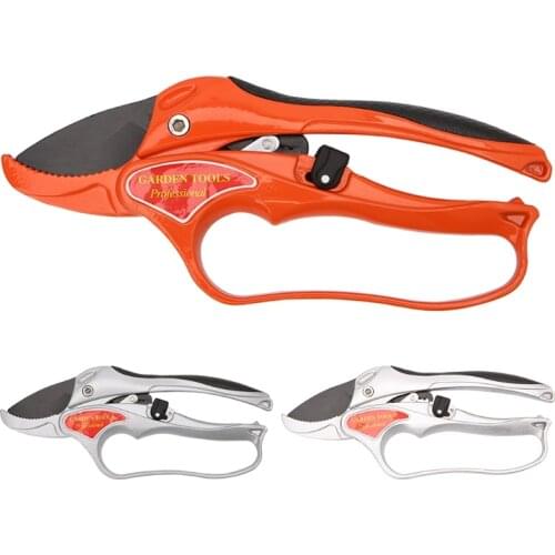 1pc Garden Tool Pruning Shear Scissors Fruit Ratchet Secateurs Cutting Branch Cutter free shipping