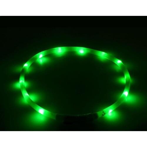 Pet Dogs Cats Luminous Collar USB Rechargeable Flashing Night Collars LED Light Glowing Teddy Pet Safety Flash Dog Collar