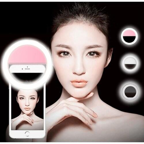 USB Charge 36 LED Lamps Selfie Ring Light for iPhone Lighting Portable Enhancing Luminous Lamp Night Darkness Mobile Phone Lens