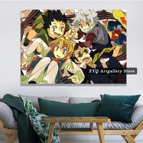 Japanese Anime Hunter X Hunter HXH Poster Illustration Wall Art Home Decor Poster Modular Canvas Pictures