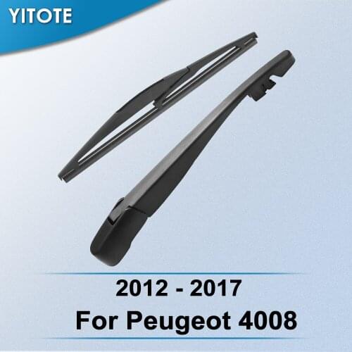 YITOTE Rear Wiper & Arm for Peugeot 4008 2012 2013 2014 2015 2016 2017