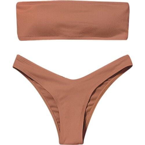 Womens Bikini High Waisted Tummy Control Two Piece Swimsuit Swimwear girl Beach Bathing Suit 2021 Woman Fashion Swimwear L4