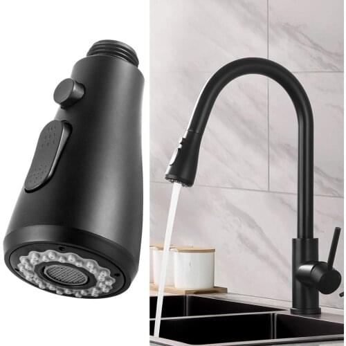 Spare Faucet Sprayer Head Spray Black Faucet Head Home Household Mixer