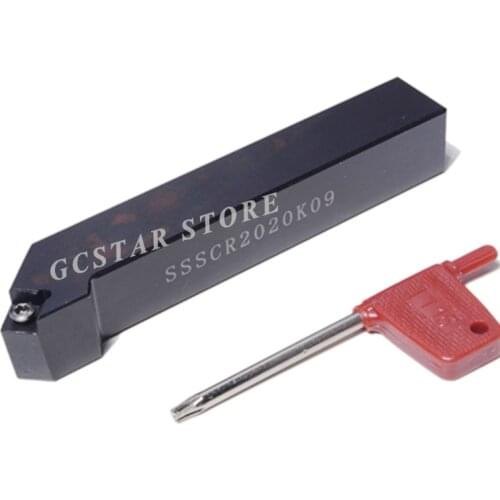 1pcs SSSCR2020K09 Metal Lathe Cutting Turning Tool Holder SCMT09T304 SCMT09T308 Carbide Insert CNC Latter Tools Set