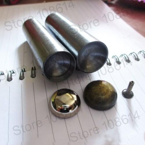 10pcs Round Dome Rivets Spike Studs Spots Nailhead Punk Rock DIY Leather Craft For Shoes Clothing Bag Parts Decoration bigger