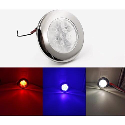 12VDC LED boat Navigation yacht stern Light Visibility 2NM Stainless steel RGB Tricolor Marine Lamp
