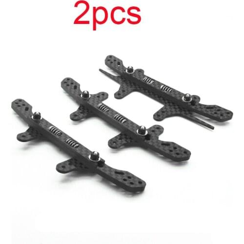 2PCS 94738 Carbon Fiber Spring Pteris Copper Tube Rear Bracket Long/Short Support Parts w Anti-hanging fr RC Tamiya Mini 4WD Car