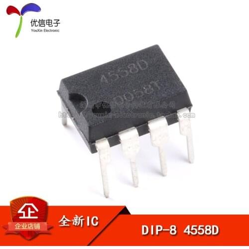 Line JRC 4558 dual operational amplifier DIP-8