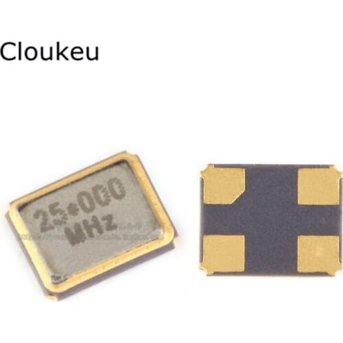 3225 25MHz 10ppm 12pF SMT Passive Sealing clock Crystal oscillator (3.2*2.5mm)