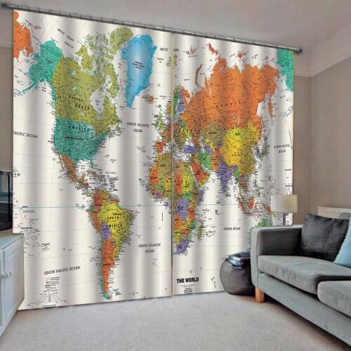 3D Digital Printing Earth Vortex Scenery Shower Curtain For Living room bedroom Drapes