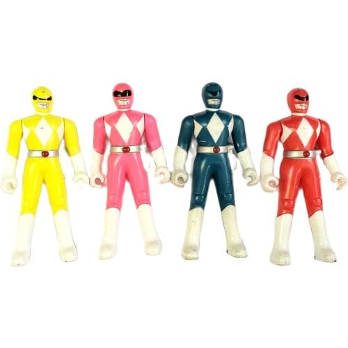 4 piece 12cm Plastic Ranger figure Boys Toys E537 Pinata Bag Filler Birthday Party Favors Gift Novelty carnival