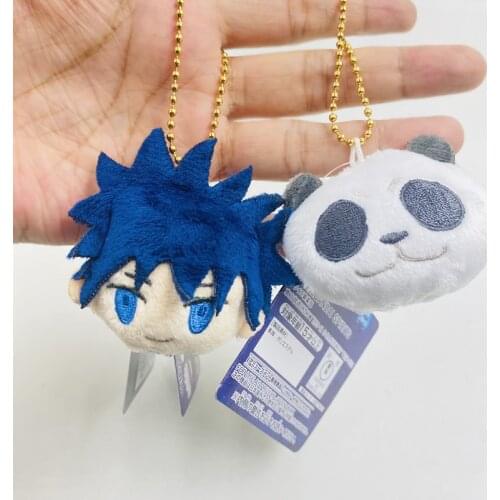Anime Jujutsu Kaisen Pendant Key Chain Cosplay Badge Cartoon Cute Small Plush Toy Itadori Yuji Brooch Gojo Satoru Pin